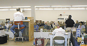 An auction photo from Yancey's side of the table